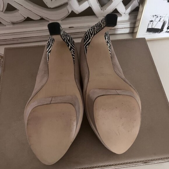 Zara beige tan nude platform heels - Picture 3 of 8